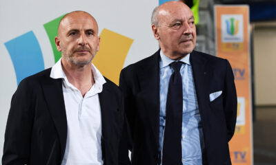 Ausilio e Marotta dell’Inter a margine della Supercoppa Italiana