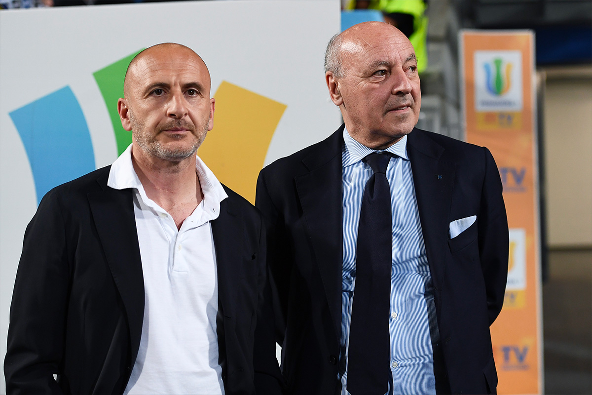 Ausilio e Marotta dell’Inter a margine della Supercoppa Italiana