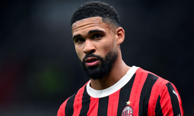 Ruben Loftus-Cheek sudato in primo piano durante una partita del Milan