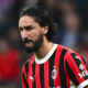Yacine Adli in campo con il Milan durante un match di Serie A