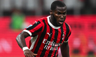 Yunus Musah in campo con il Milan nella stagione 2024/25
