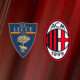 Lecce e Milan, i loghi dei due club avversari in Serie A
