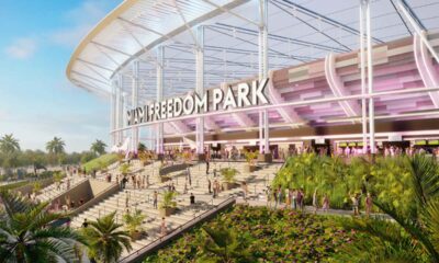 Rendering del Miami Freedom Park, stadio progettato da Manica per Inter Miami