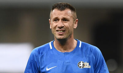 Antonio Cassano torna in campo in un match amichevole di calcio