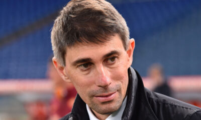 Frederic Massara primo piano, ex Milan e ora direttore sportivo Roma