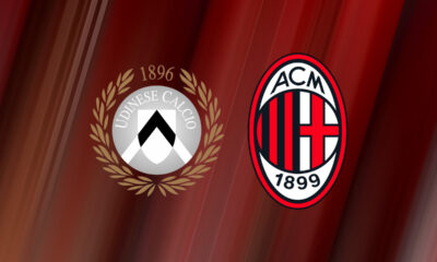 Loghi Udinese e Milan per il match di Serie A a Udine