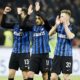 Ranocchia, Vecino e Skriniar con la maglia dell’Inter in campo a San Siro
