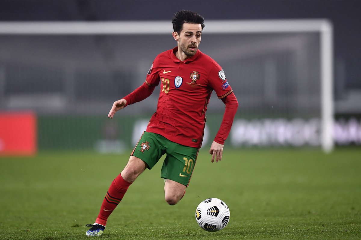 Bernardo Silva azione maglia Portogallo nazionale