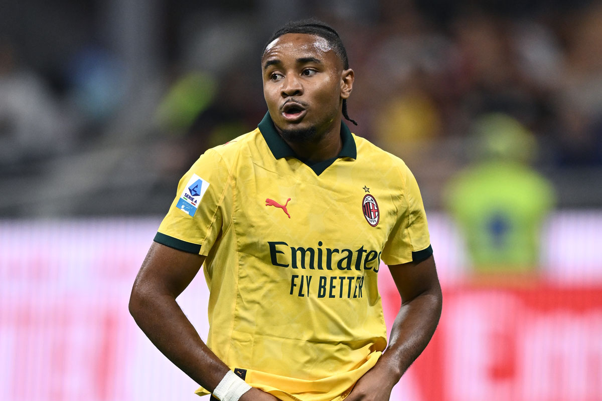 Nkunku Milan maglia gialla partita
