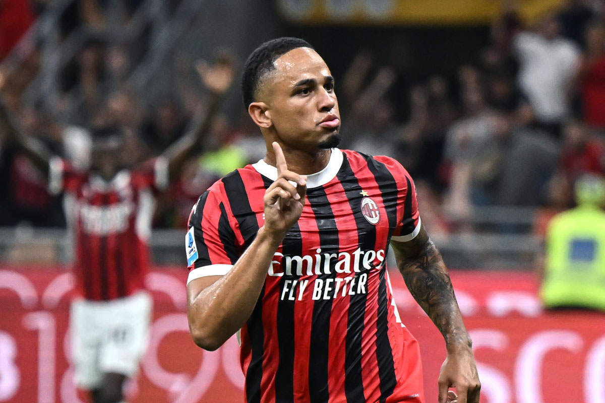Okafor esultanza gol Milan stagione 2024 2025