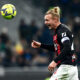 Simon Kjaer in campo con il Milan nel 2022/2023